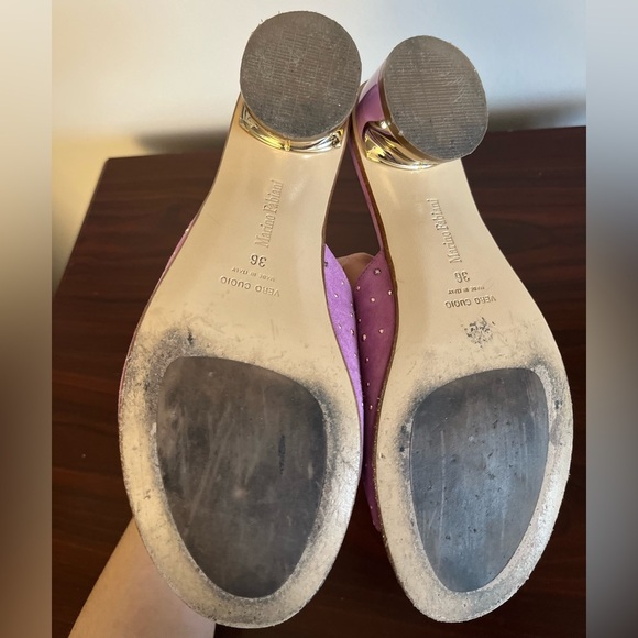 MARINO FABIANI heeled Leather Slippers - Picture 7 of 14